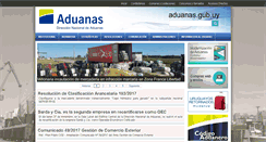 Desktop Screenshot of aduanas.gub.uy